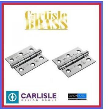 EuroSpec HIP13225/7CP 3&#034; Grade 7 Plain Bearing Hinge (Pair) Polished Chrome