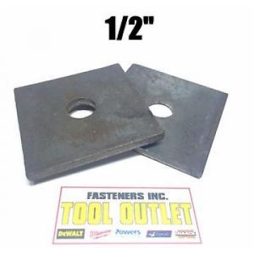 (Qty 10) 1/2&#034; x 3&#034; x .25 (1/4&#034;) Square Bearing Plate Washer Plain