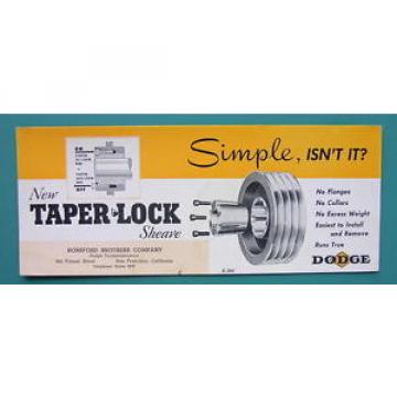 INK BLOTTER 1940s - DODGE New Taper Lock Dodge Bushings Plain Bearings