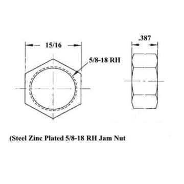 ECONOMY 4 LINK 5/8 x 5/8-18 ROD END KIT WITH BUNGS .120 HEIM JOINTS