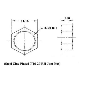 ECONOMY 4 LINK 7/16 ROD END KIT WITH BUNGS .065 HEIM JOINT