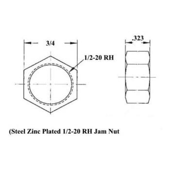 Economy 1/2 x 1/2-20 Panhard Bar Kit .065 Bungs (Heim Joints Heims Rod Ends End)