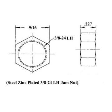 CHROMOLY 4 LINK 3/8 x 3/8-24 ROD END KIT WITH BUNGS .058 HEIM JOINTS