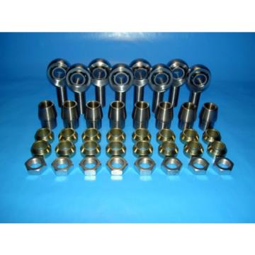 5/8&#034; x 1/2&#034; 4-link Chromoly Rod End Kit w/ Cone Spacers, Heim (Bung 1-1/8 x.083)