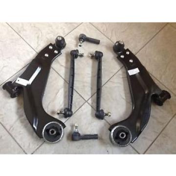 JAGUAR X TYPE 01&gt;FRONT LOWER WISHBONES SUSPENSION ARMS+2 LINKS+2 TRACK ROD ENDS