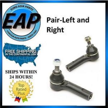 For VW Beetle Golf Jetta 1.8L 1.9L 2.0L PAIR Outer Tie Rod End Ball Joint NEW