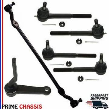 6 PC Kit Steering Parts Dodge D100 72-78 RWD Center Link Tie Rod Ends Idler Arm