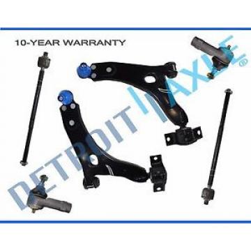 NEW 6pc Front Suspension Control Arm and Tie Rod Kit for 2000 - 2004 Ford Focus