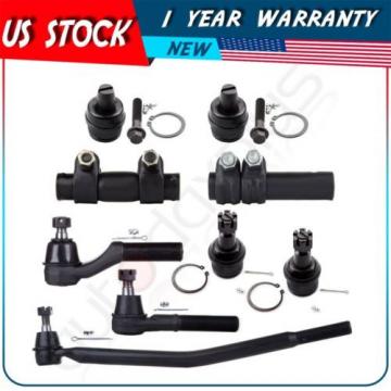 9 Suspension Lower Ball Joint Tie Rod Ends for 1999-2005 Ford E350 Super Duty