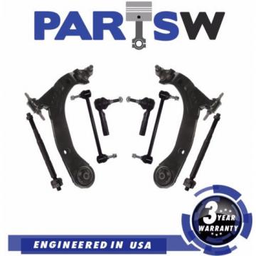 8 Pc Suspension Kit for Chevrolet Cobalt Pontiac G5 Inner &amp; Outer Tie Rod Ends