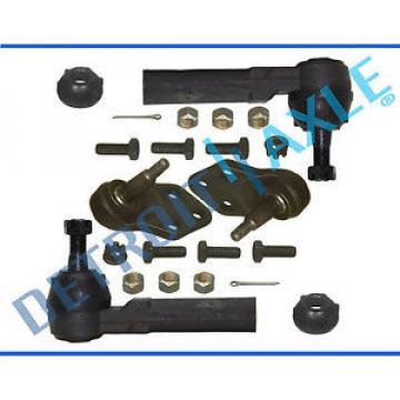 New (2) Front Lower Ball Joints &amp; (2) Outer Tie Rod Ends For GM Vehicles