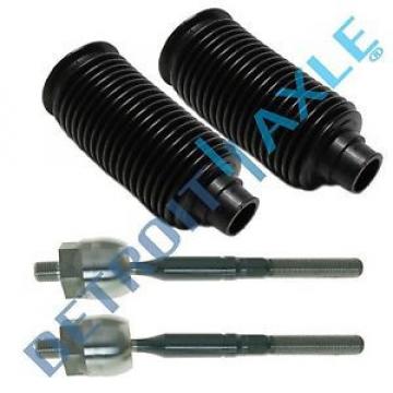 Both (2) New Inner Tie Rod Ends + Tie Rod Boots for Toyota Sequoia and Tundra