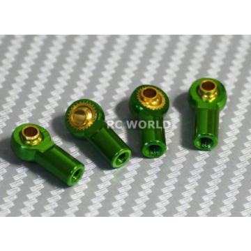 M3 METAL ROD ENDS For Aluminum Link Ends  GREEN  (4PCS)