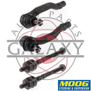 Moog New Inner &amp; Outer Tie Rod End Pair Civic 92-95 Civic del Sol 93-97 Integra