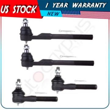 New Inner &amp; Outer Tie Rod Ends Suspension Part for Dodge RAM 1500 2500 3500 RWD