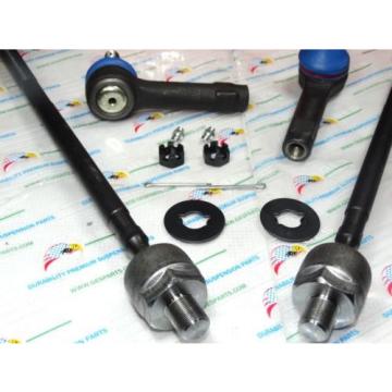 4PCS Front Inner &amp; Outer Tie Rod Ends ES3407 EV352 2600-70333