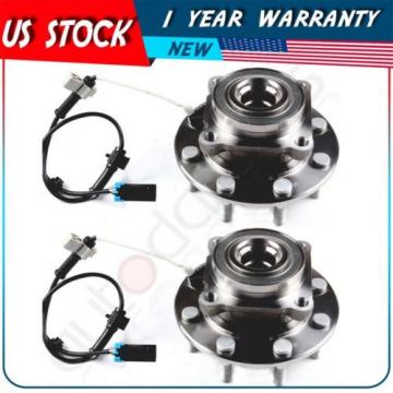 Qty (2) Front Wheel Hub Bearing Assembly Fits Sierra 3500 Silverado 3500 01-07