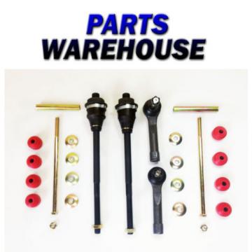 6 Piece Steering Front End Kit Sway Bar Links Tie Rod Ends 1 Year Warranty