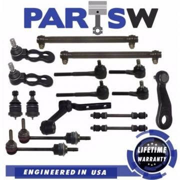 16 Piece Suspension Kit Inner Outer Tie Rod End Ball Joint Stabilizer Steering