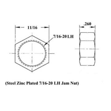 CHROMOLY 4 LINK 7/16 ROD END KIT 7/16 STEEL CONE SPACERS BUNGS.065 HEIM JOINT