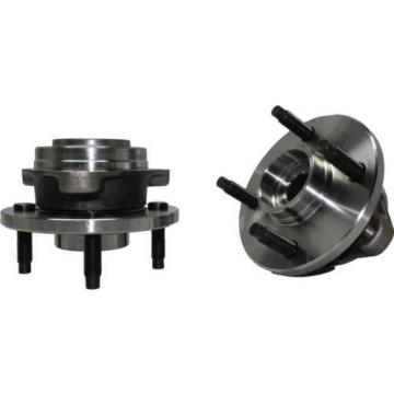 Pair (2) NEW Front Driver and Passenger Wheel Hub and Bearing Assembly w/o ABS