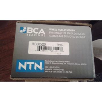 BCA Bearing WE60520  NTN Front WHEEL Hub Assembly  ORIGINAL BOX