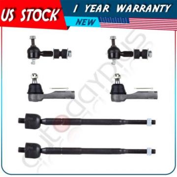 6 Suspension Kit for 1998-2001 NISSAN ALTIMA Tie Rod End Stabilizer Bar Link