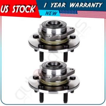 2 FRONT WHEEL BEARING AND HUB ASSEMBLY for DODGE RAM 1500 2WD 4WD No ABS Sensor