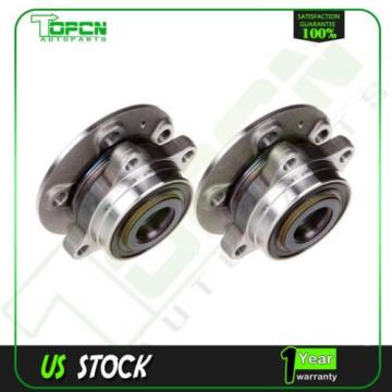 Pair NEW Front Wheel Hub Bearing Assembly 2003-2007 Volvo XC90 FWD AWD W/O ABS