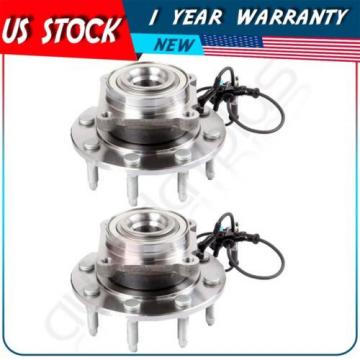 Pair Wheel Hub And Bearing Assembly Front For YUKON XL 2500 SUBURBAN 2500 07-13