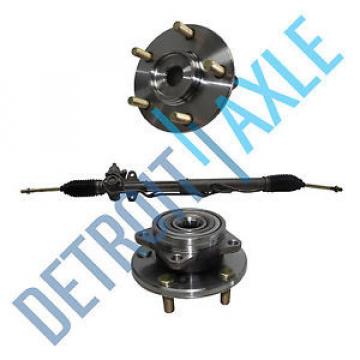 3 pc Set: Steering Rack &amp; Pinion + 2 Wheel Hub Bearing Assembly - Chrysler Dodge