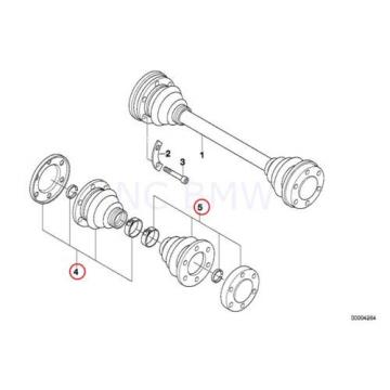 BMW OEM Axle Boot Kit Rr Inner/Outer C/V Joint constant velocity 33219067909