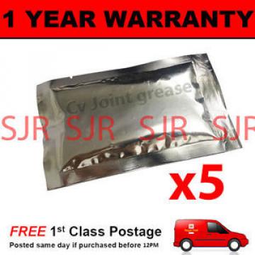 5 X 60g GREASE SACHET FOR USE WITH CV JOINTS DRIVESHAFTS GAITERS