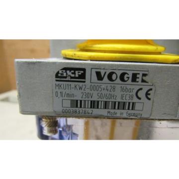 SKF VOGEL MKU11-KW2-0005+428 GREASE LUBE OIL LUBRICATION PUMP 230V .1L/MIN 16BAR