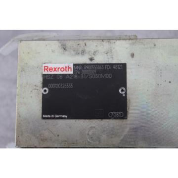 BOSCH REXROTH HSZ06A218-31/S050M00 R900555863 HYDRAULIC VALVE