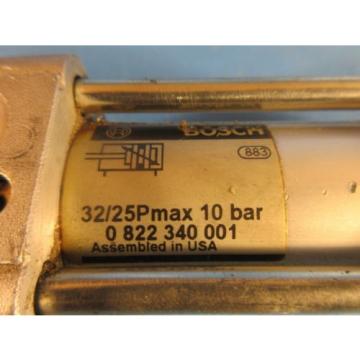 Rexroth, Bosch, 0 822 340 001 Pneumatic Air Cylinder, 32/25Pmax 10 Bar