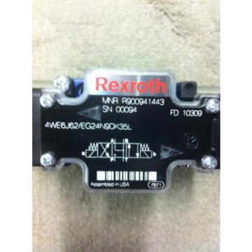 REXROTH 4WE6J62/EG24N9DK35L DIRECTIONAL SOLENOID VALVE NEW R900941443