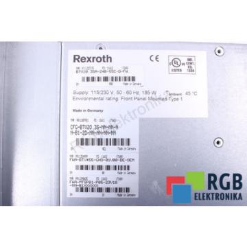 BTV20.3SA-24B-55C-D-FW FWA-BTV*55-GH0-01V00-DE-OEM REXROTH 12M WARRANTY ID35819