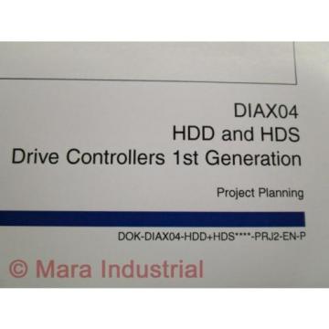 Rexroth Indramat DOK-DIAX04-HDD+HDS Project Planning Manual (Pack of 10)