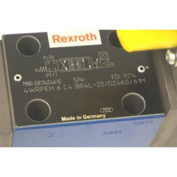 NEW BOSCH REXROTH 0-811-404-610 SERVO VALVE 4WRPEH 6 C4 B04L-20/G24K0/A1M