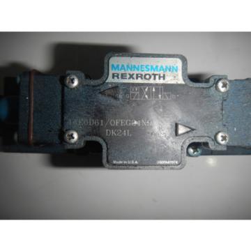 Rexroth 4WE6D61/OFEG24N9 D03 Hydraulic Directional Valve