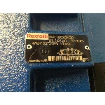 REXROTH DIRECTIONAL VALVE 4WEH16G72/6EW110N9K4-R900924030-NEW