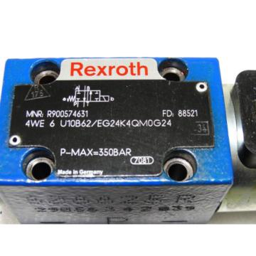 Rexroth Bosch directional spool valve 4WE 6 U10B62/EG24K4QM0G24 / R900574631