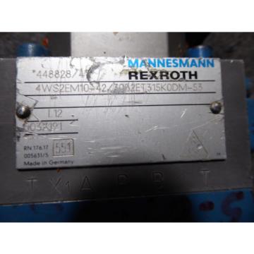 REXROTH SERVO VALVE # 4WRDE16V125-41/10L2Z9/M, 4WS2EM10-42/30B2ET315K0DM-53