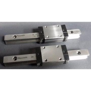 Rexroth N NR 7210 Linear Slide Rail 6-1/4&#034; w/ Block R201119330 Lot of 2