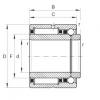 Needle roller/angular contact ball bearings - NKIB5905-XL