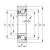 Axial angular contact ball bearings - BSB2047-2Z-SU