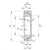 Angular contact spherical plain bearings - GE100-SX