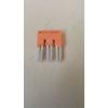 ABB / Entrelec 1SNA291103R2400 orange terminal jumper bars lot of 38