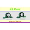 (2 Units) 1-1/8&#034; UCP 206-18 Self-Align Pillow Block Bearing ZSKL